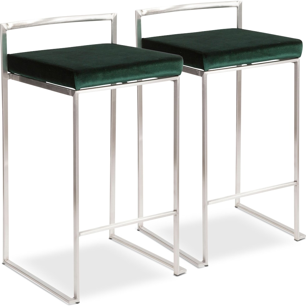 reine green counter height stool   