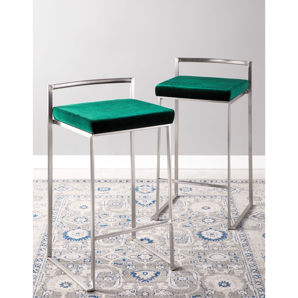 reine green counter height stool   