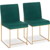 reine green dining chair   