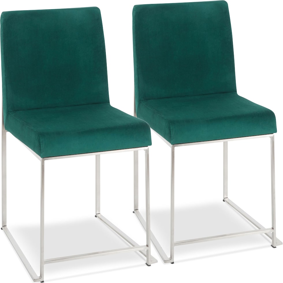 reine green dining chair   