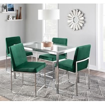 reine green dining chair   