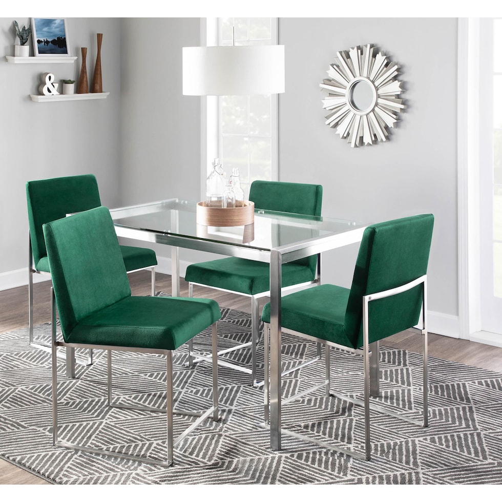 reine green dining chair   