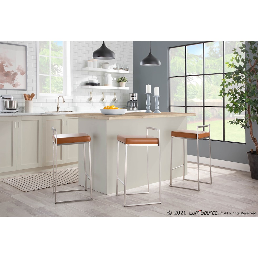 reine light brown counter height stool   