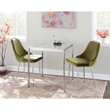 Reine Dining Table - Stainless Steel