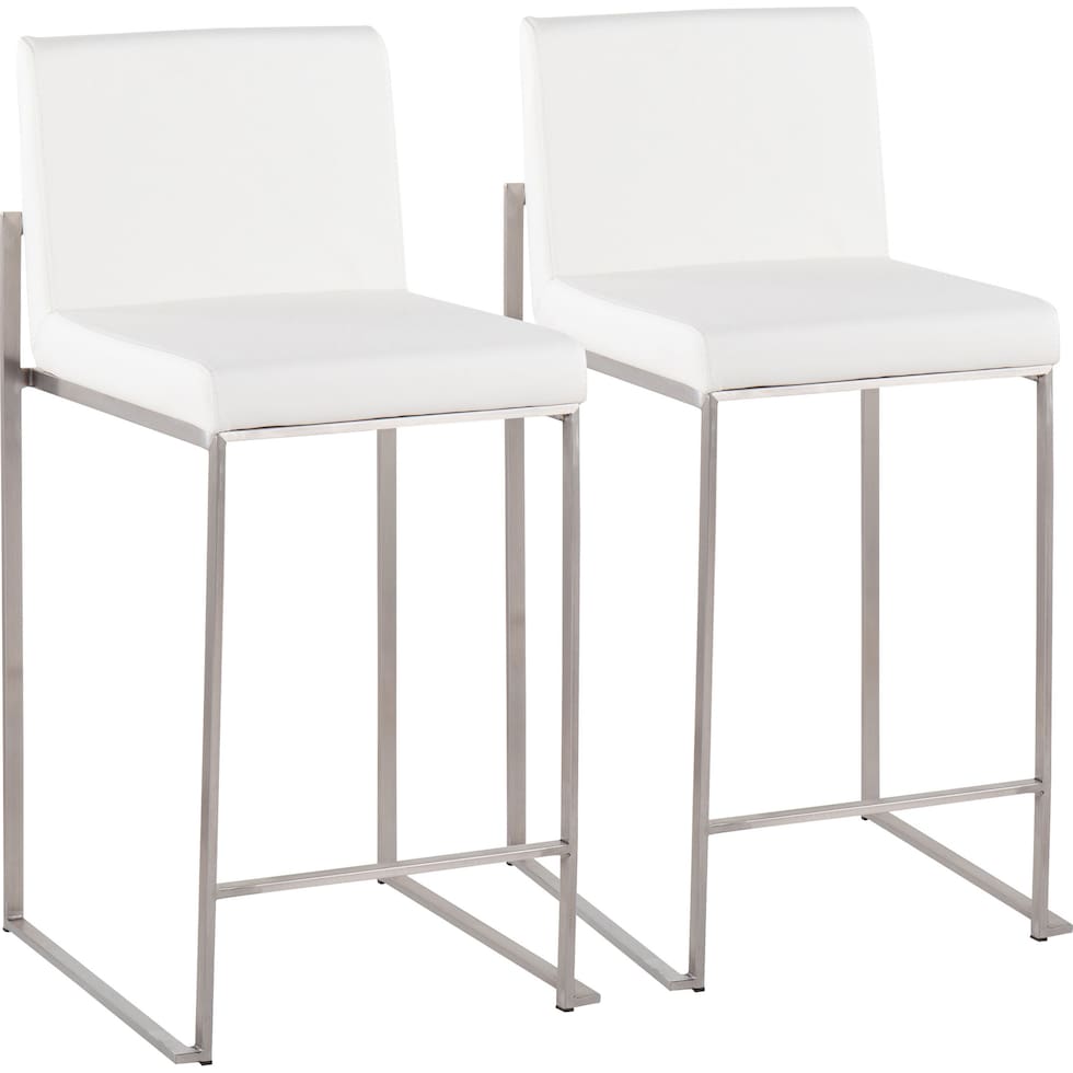 reine white counter height stool   