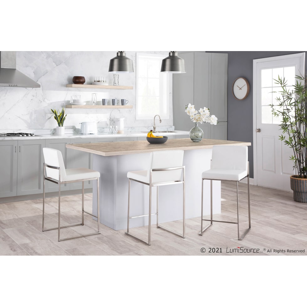 reine white counter height stool   