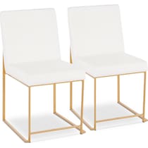 reine white dining chair   