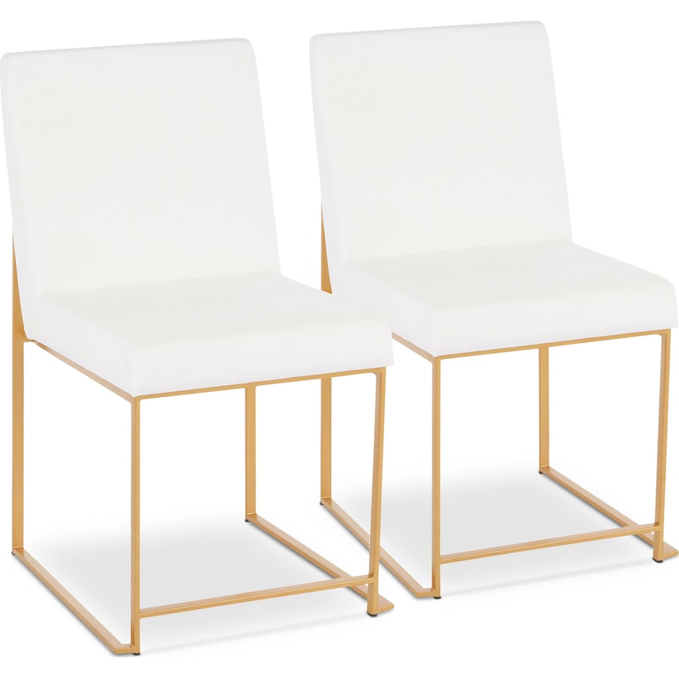 reine white dining chair   