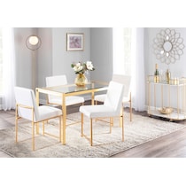 reine white dining chair   