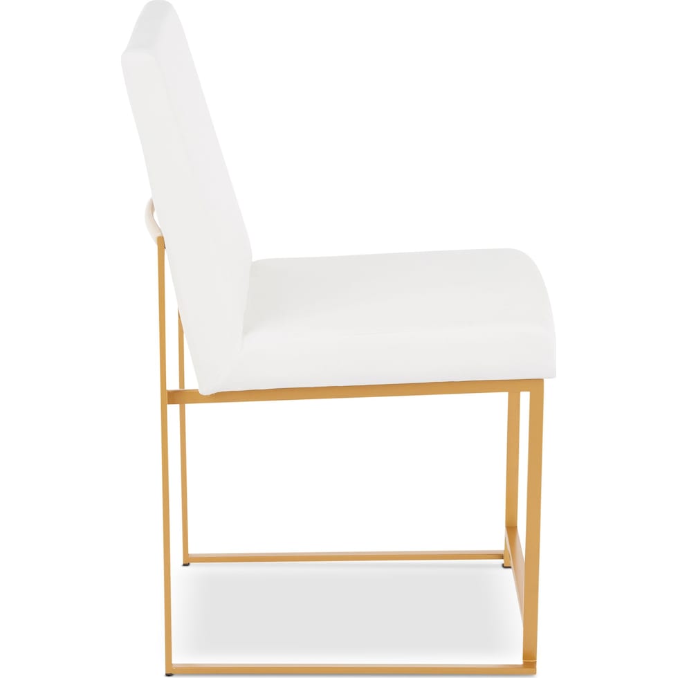 reine white dining chair   