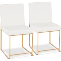 reine white dining chair   