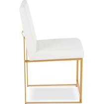 reine white dining chair   