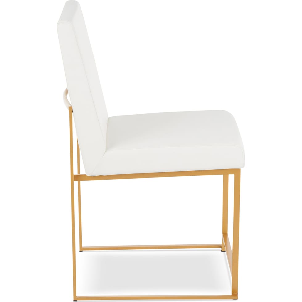 reine white dining chair   