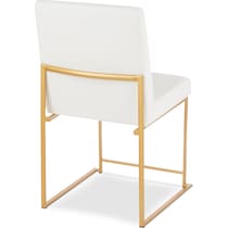 reine white dining chair   