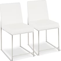 reine white dining chair   