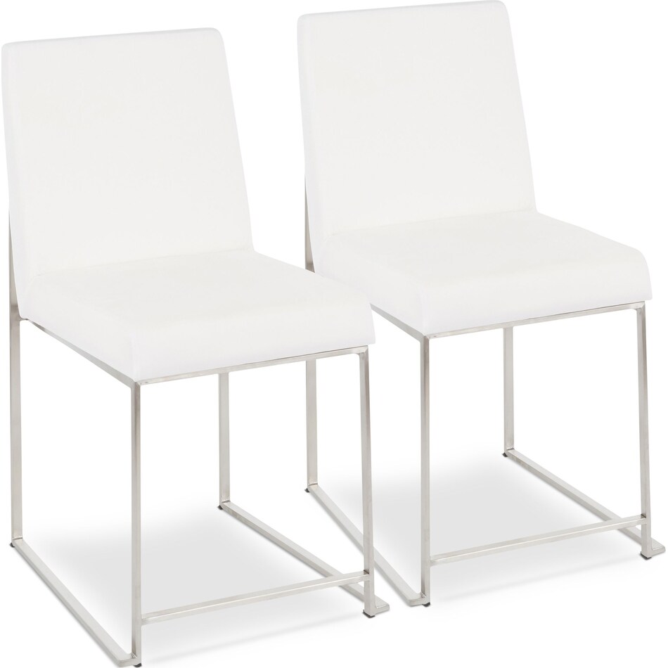 reine white dining chair   