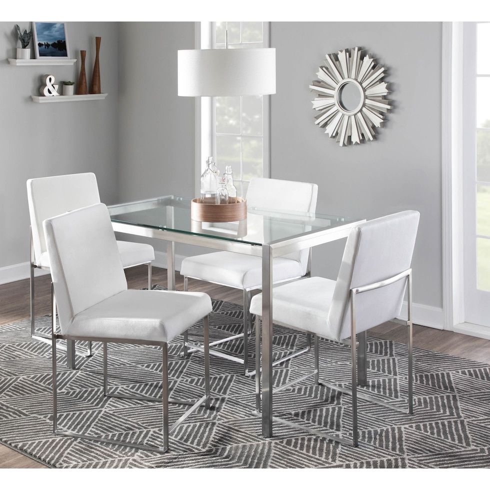 reine white dining chair   