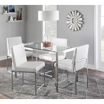 reine white dining chair   