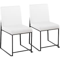 reine white dining chair   