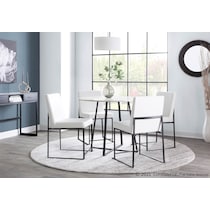 reine white dining chair   