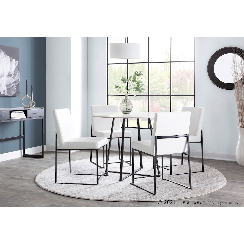 reine white dining chair   