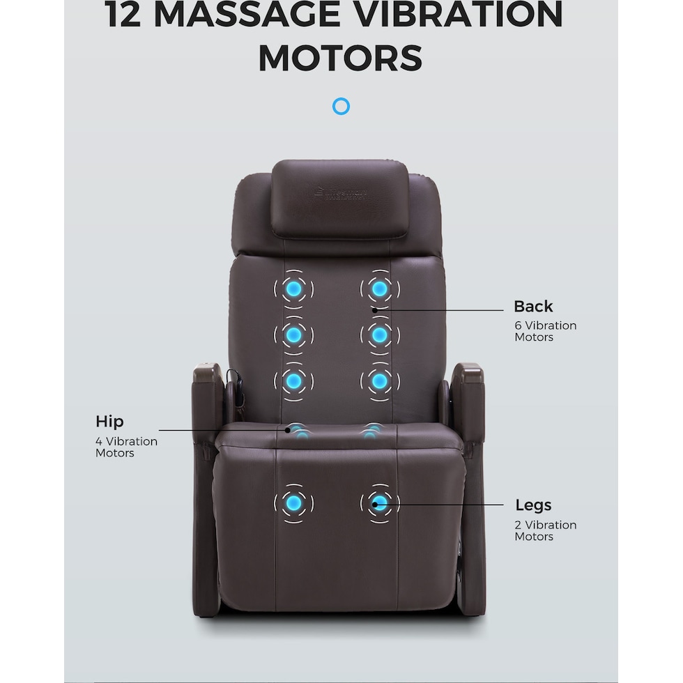 rejuvenating dark brown massage chair   