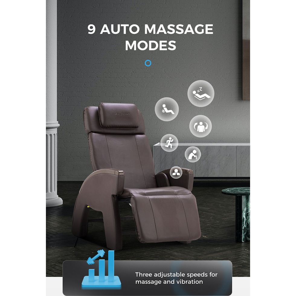 rejuvenating dark brown massage chair   