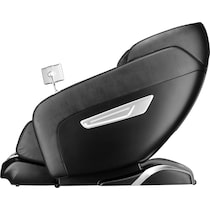relaxed black massage chair   