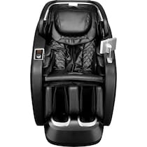 relaxed black massage chair   