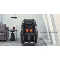 relaxed black massage chair   