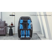 relaxed black massage chair   