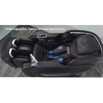 relaxed black massage chair   