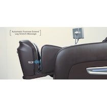 relaxed black massage chair   