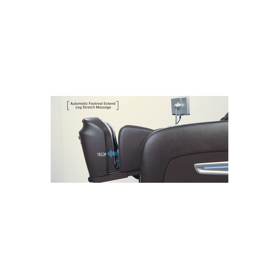 relaxed black massage chair   