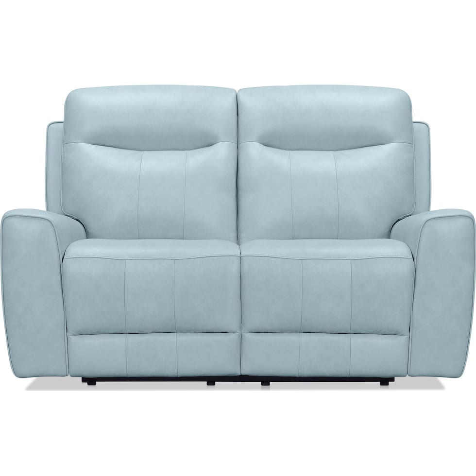 remi blue loveseat   