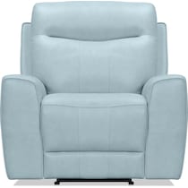 remi blue recliner   