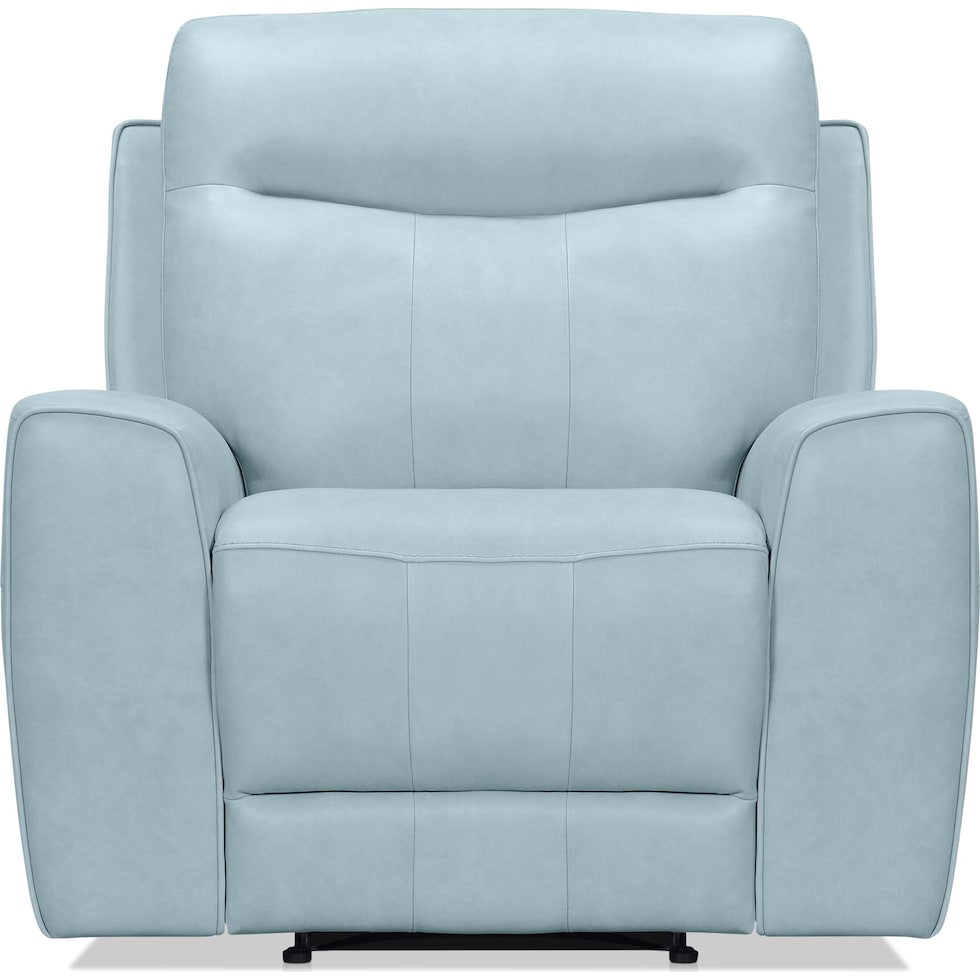 remi blue recliner   