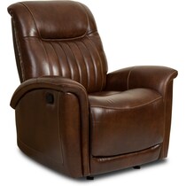 remi dark brown manual recliner   