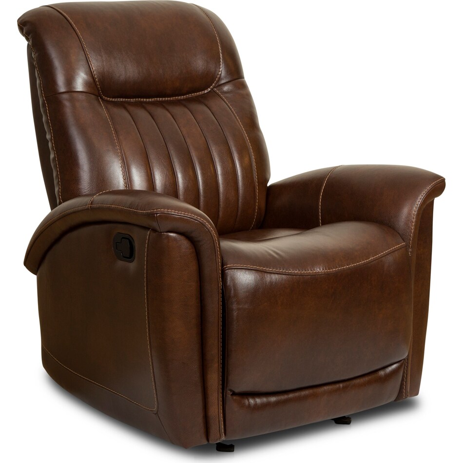 remi dark brown manual recliner   