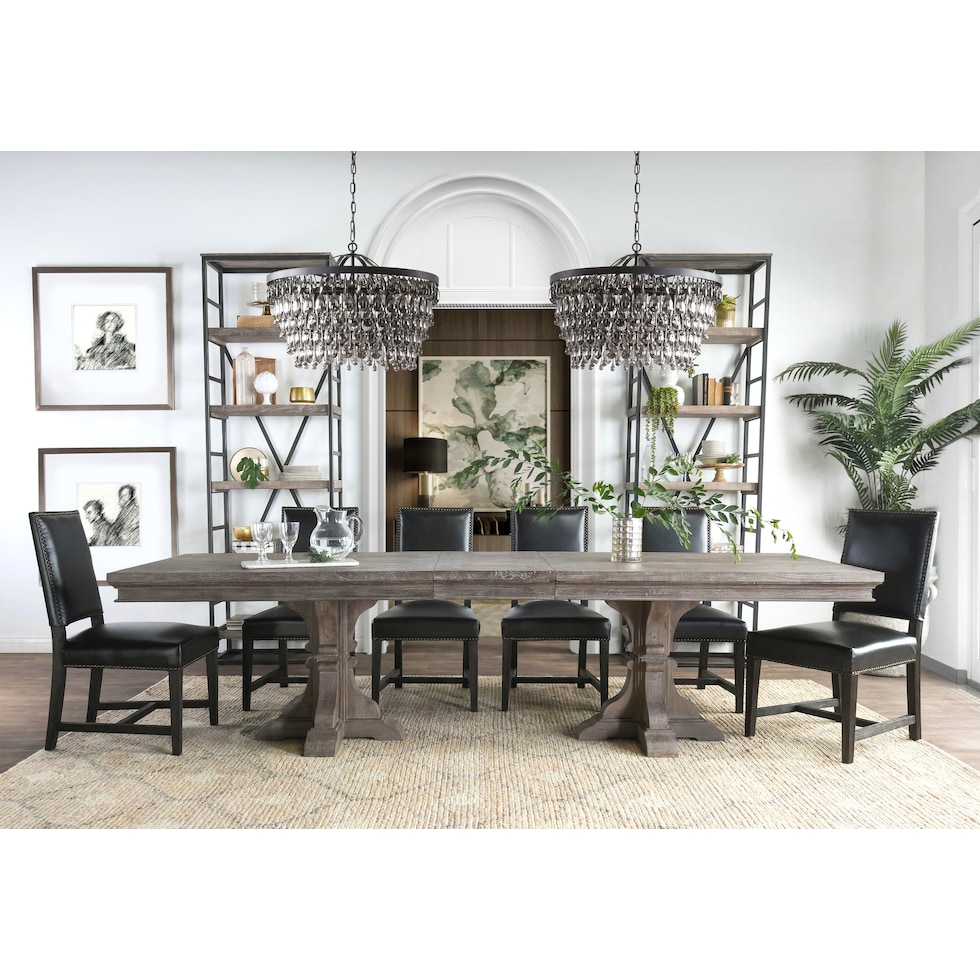 renata black chandelier   