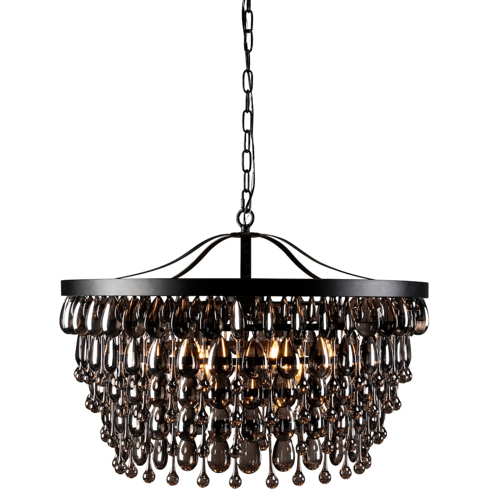 renata black chandelier   