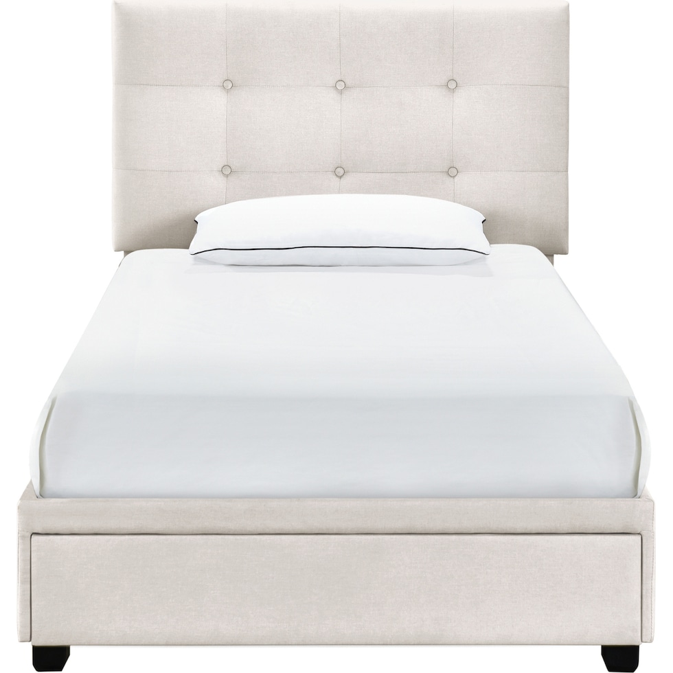renata gray twin bed   