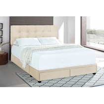 renata white king bed   