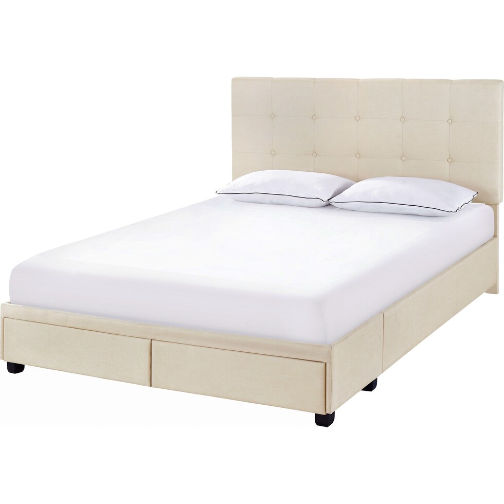 renata white king bed   