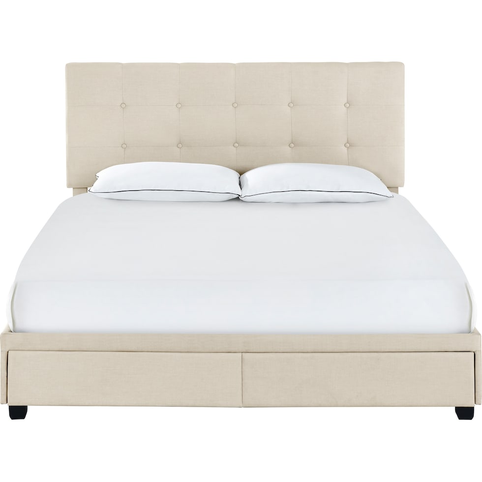 renata white queen bed   