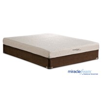 renew ii white full mattress foundation set   