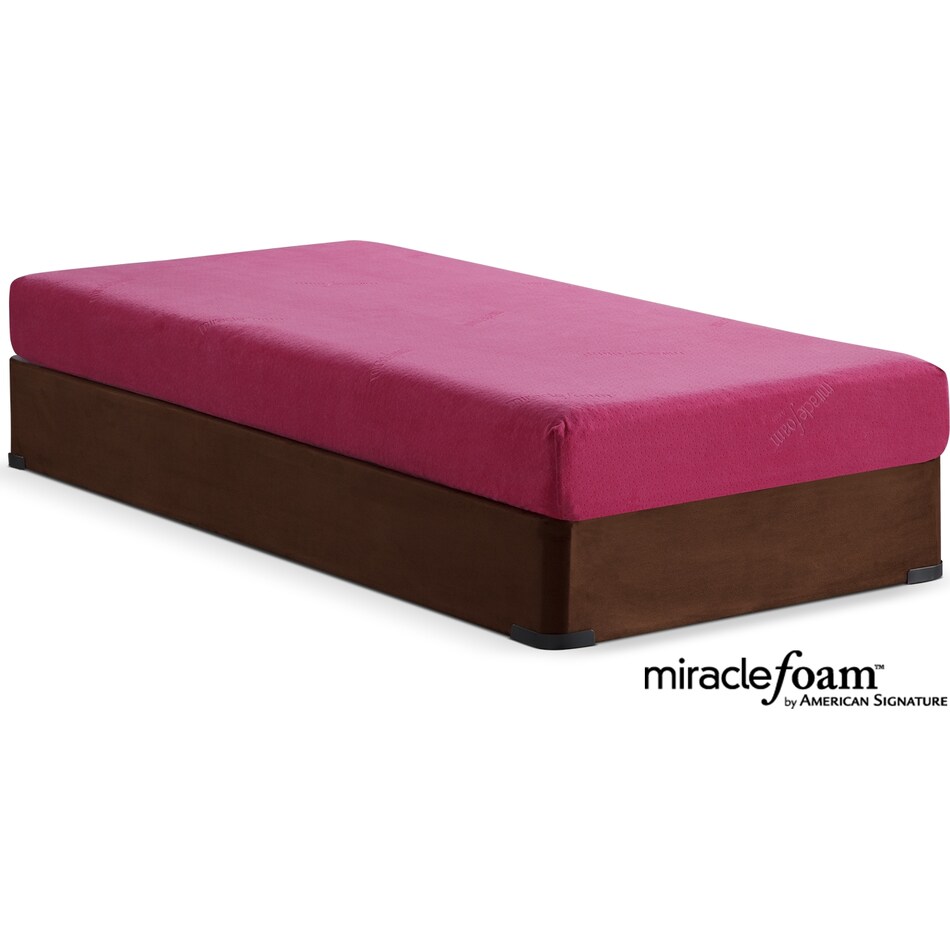 renew pink full mattress foundation set   