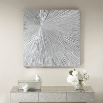 resin silver wall art   