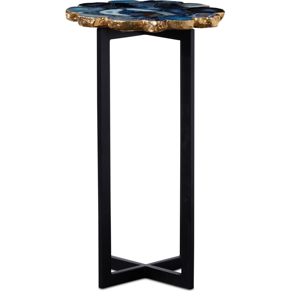 retu blue accent table   