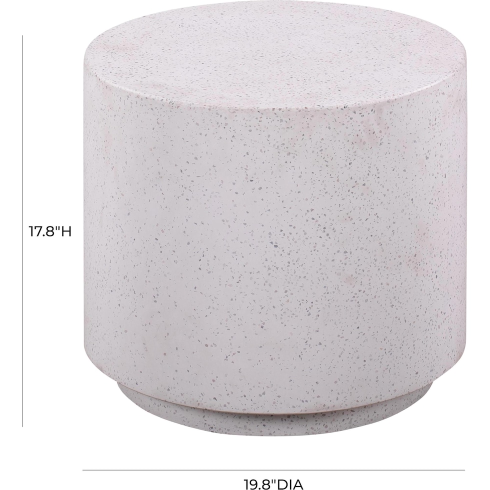 reve gray accent table   